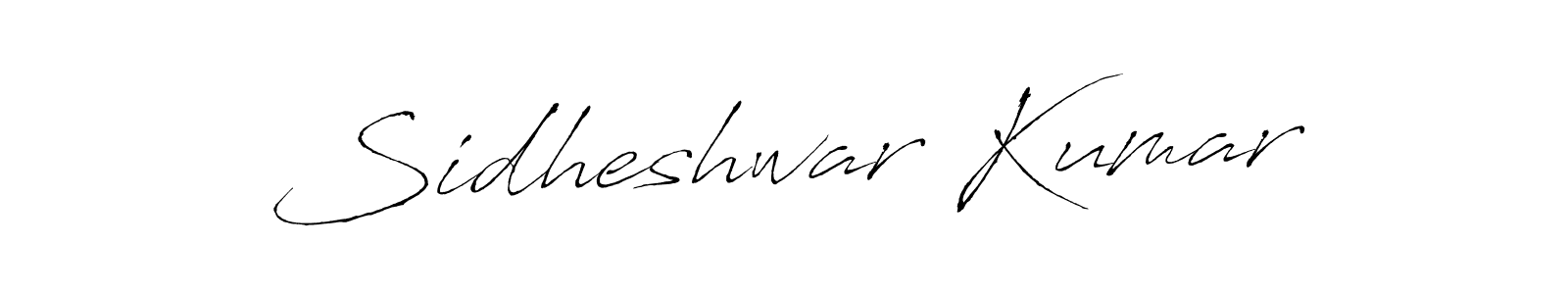 How to make Sidheshwar Kumar signature? Antro_Vectra is a professional autograph style. Create handwritten signature for Sidheshwar Kumar name. Sidheshwar Kumar signature style 6 images and pictures png