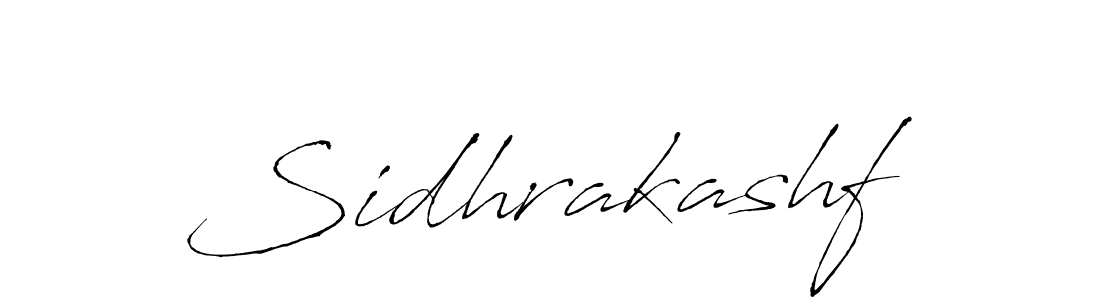 How to make Sidhrakashf signature? Antro_Vectra is a professional autograph style. Create handwritten signature for Sidhrakashf name. Sidhrakashf signature style 6 images and pictures png