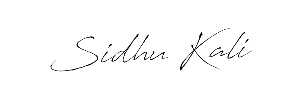 Make a beautiful signature design for name Sidhu Kali. With this signature (Antro_Vectra) style, you can create a handwritten signature for free. Sidhu Kali signature style 6 images and pictures png