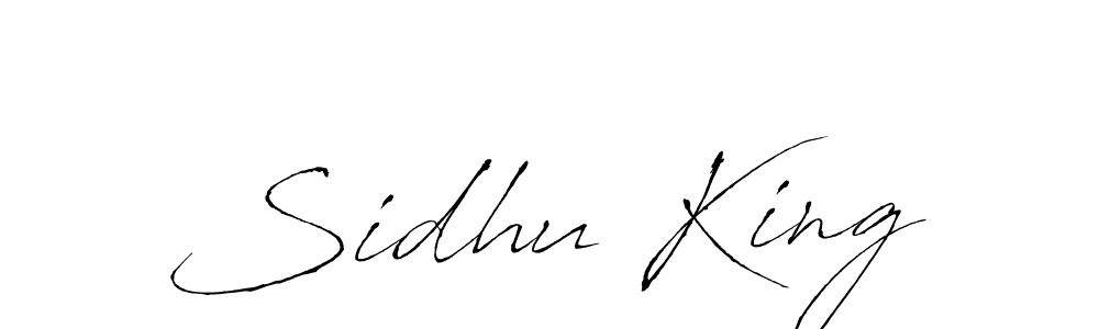 Sidhu King stylish signature style. Best Handwritten Sign (Antro_Vectra) for my name. Handwritten Signature Collection Ideas for my name Sidhu King. Sidhu King signature style 6 images and pictures png