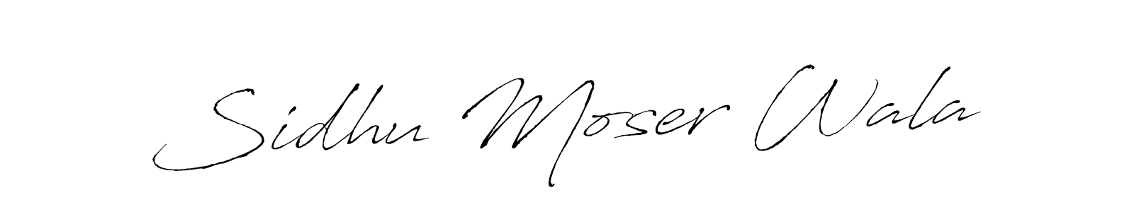 Create a beautiful signature design for name Sidhu Moser Wala. With this signature (Antro_Vectra) fonts, you can make a handwritten signature for free. Sidhu Moser Wala signature style 6 images and pictures png