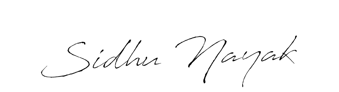 Make a beautiful signature design for name Sidhu Nayak. With this signature (Antro_Vectra) style, you can create a handwritten signature for free. Sidhu Nayak signature style 6 images and pictures png