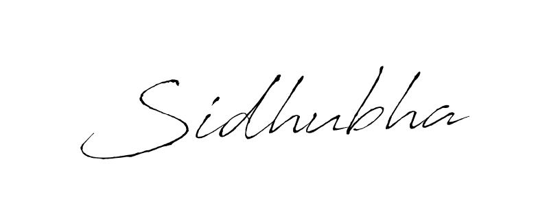 Design your own signature with our free online signature maker. With this signature software, you can create a handwritten (Antro_Vectra) signature for name Sidhubha. Sidhubha signature style 6 images and pictures png