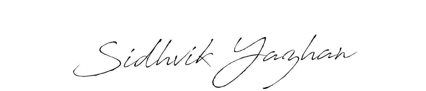 Also You can easily find your signature by using the search form. We will create Sidhvik Yazhan name handwritten signature images for you free of cost using Antro_Vectra sign style. Sidhvik Yazhan signature style 6 images and pictures png