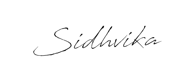 Make a beautiful signature design for name Sidhvika. With this signature (Antro_Vectra) style, you can create a handwritten signature for free. Sidhvika signature style 6 images and pictures png