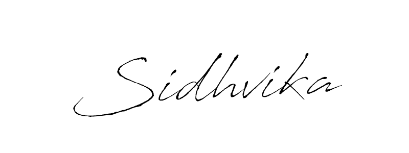 How to make Sidhvika signature? Antro_Vectra is a professional autograph style. Create handwritten signature for Sidhvika name. Sidhvika signature style 6 images and pictures png