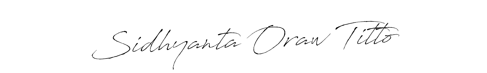 Once you've used our free online signature maker to create your best signature Antro_Vectra style, it's time to enjoy all of the benefits that Sidhyanta Oraw Titto name signing documents. Sidhyanta Oraw Titto signature style 6 images and pictures png