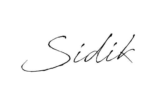 You should practise on your own different ways (Antro_Vectra) to write your name (Sidik) in signature. don't let someone else do it for you. Sidik signature style 6 images and pictures png