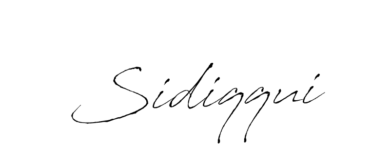 Make a beautiful signature design for name Sidiqqui. With this signature (Antro_Vectra) style, you can create a handwritten signature for free. Sidiqqui signature style 6 images and pictures png