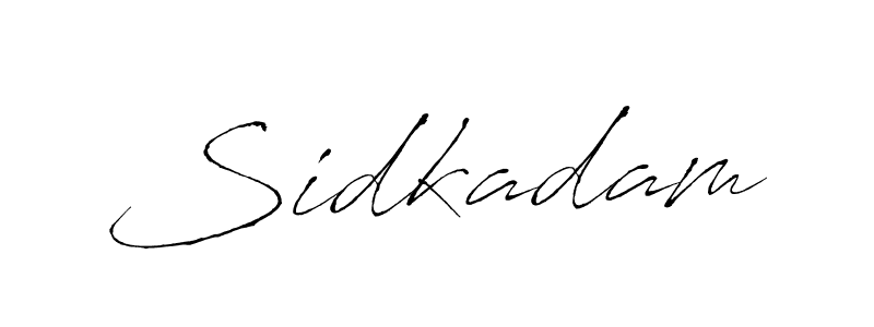 The best way (Antro_Vectra) to make a short signature is to pick only two or three words in your name. The name Sidkadam include a total of six letters. For converting this name. Sidkadam signature style 6 images and pictures png