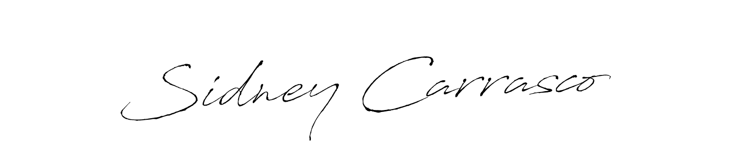 How to make Sidney Carrasco signature? Antro_Vectra is a professional autograph style. Create handwritten signature for Sidney Carrasco name. Sidney Carrasco signature style 6 images and pictures png