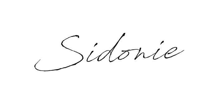 Create a beautiful signature design for name Sidonie. With this signature (Antro_Vectra) fonts, you can make a handwritten signature for free. Sidonie signature style 6 images and pictures png