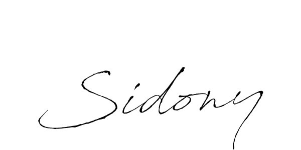 How to make Sidony signature? Antro_Vectra is a professional autograph style. Create handwritten signature for Sidony name. Sidony signature style 6 images and pictures png
