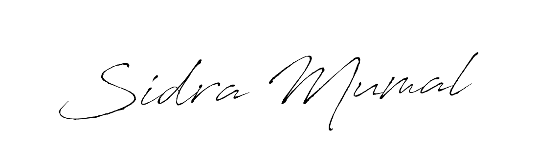 Design your own signature with our free online signature maker. With this signature software, you can create a handwritten (Antro_Vectra) signature for name Sidra Mumal. Sidra Mumal signature style 6 images and pictures png