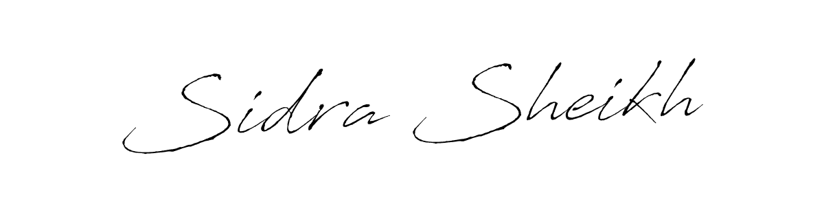 Create a beautiful signature design for name Sidra Sheikh. With this signature (Antro_Vectra) fonts, you can make a handwritten signature for free. Sidra Sheikh signature style 6 images and pictures png