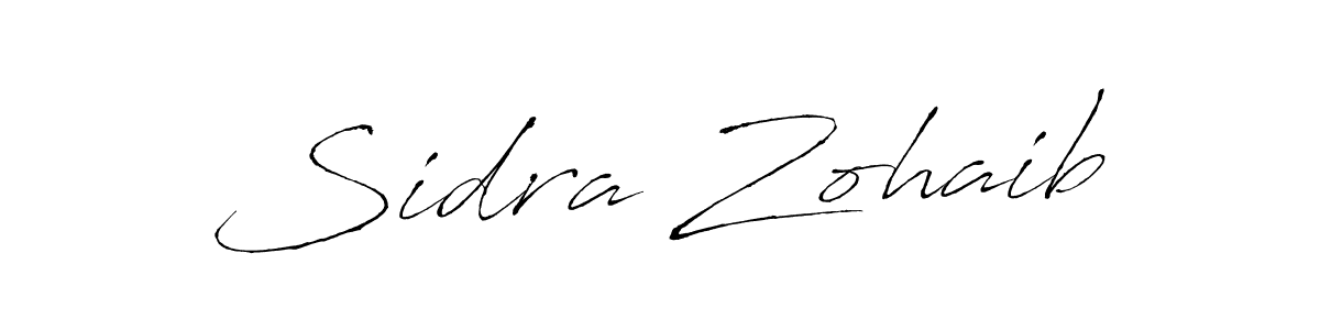 Also You can easily find your signature by using the search form. We will create Sidra Zohaib name handwritten signature images for you free of cost using Antro_Vectra sign style. Sidra Zohaib signature style 6 images and pictures png