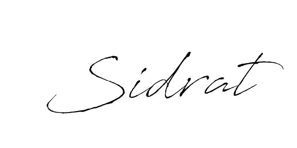 Use a signature maker to create a handwritten signature online. With this signature software, you can design (Antro_Vectra) your own signature for name Sidrat. Sidrat signature style 6 images and pictures png