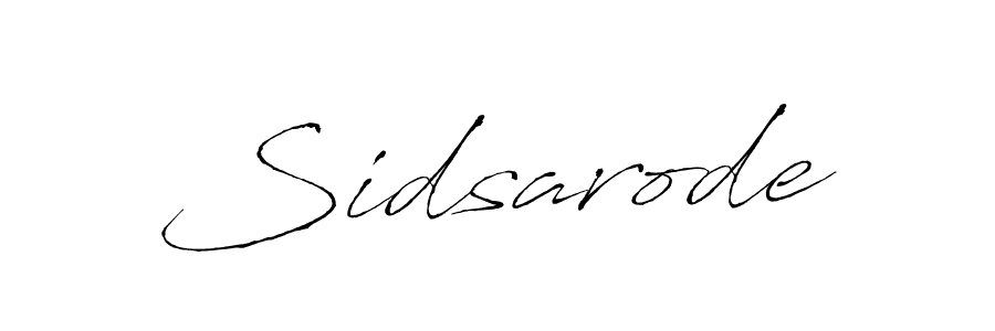 How to make Sidsarode name signature. Use Antro_Vectra style for creating short signs online. This is the latest handwritten sign. Sidsarode signature style 6 images and pictures png