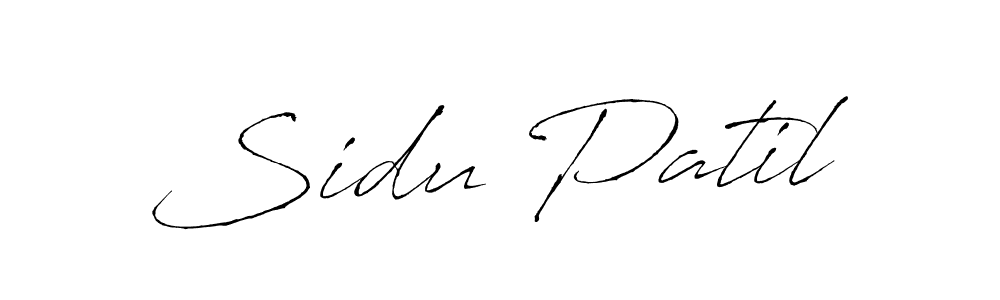 Use a signature maker to create a handwritten signature online. With this signature software, you can design (Antro_Vectra) your own signature for name Sidu Patil. Sidu Patil signature style 6 images and pictures png