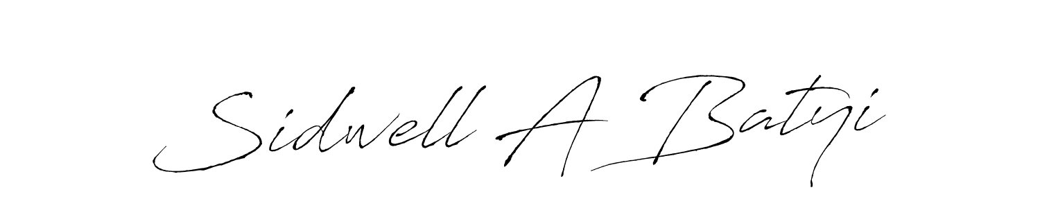 Use a signature maker to create a handwritten signature online. With this signature software, you can design (Antro_Vectra) your own signature for name Sidwell A Batyi. Sidwell A Batyi signature style 6 images and pictures png