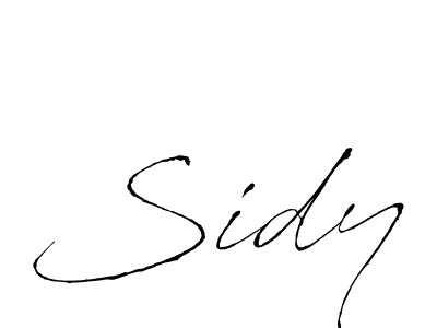 Also You can easily find your signature by using the search form. We will create Sidy name handwritten signature images for you free of cost using Antro_Vectra sign style. Sidy signature style 6 images and pictures png