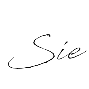 Create a beautiful signature design for name Sie. With this signature (Antro_Vectra) fonts, you can make a handwritten signature for free. Sie signature style 6 images and pictures png