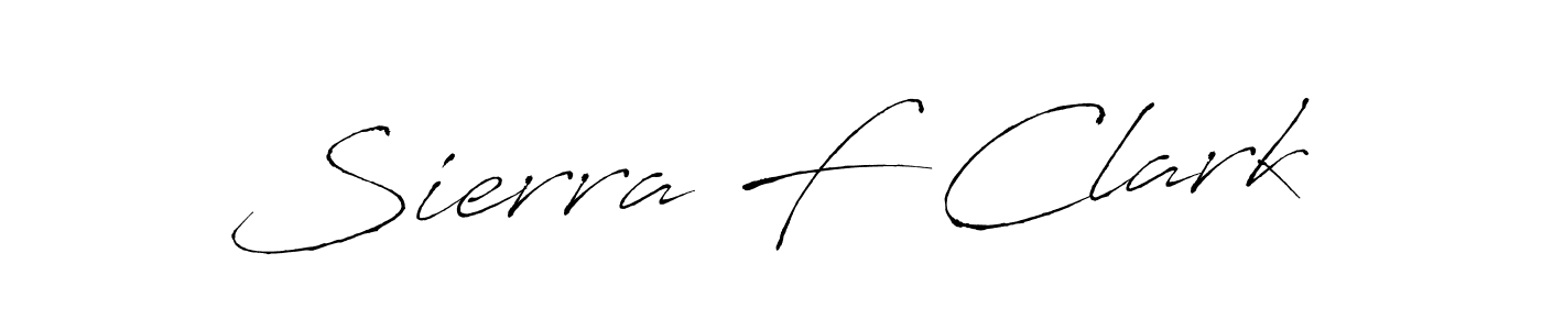 Also You can easily find your signature by using the search form. We will create Sierra F Clark name handwritten signature images for you free of cost using Antro_Vectra sign style. Sierra F Clark signature style 6 images and pictures png