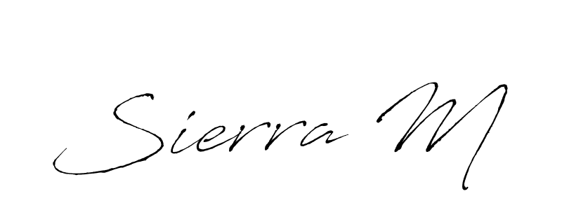 Make a beautiful signature design for name Sierra M. Use this online signature maker to create a handwritten signature for free. Sierra M signature style 6 images and pictures png