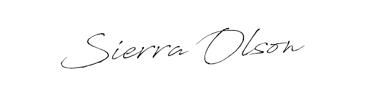 Sierra Olson stylish signature style. Best Handwritten Sign (Antro_Vectra) for my name. Handwritten Signature Collection Ideas for my name Sierra Olson. Sierra Olson signature style 6 images and pictures png