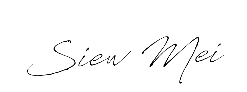 Create a beautiful signature design for name Siew Mei. With this signature (Antro_Vectra) fonts, you can make a handwritten signature for free. Siew Mei signature style 6 images and pictures png