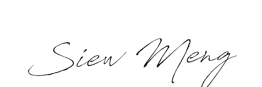 Make a beautiful signature design for name Siew Meng. With this signature (Antro_Vectra) style, you can create a handwritten signature for free. Siew Meng signature style 6 images and pictures png