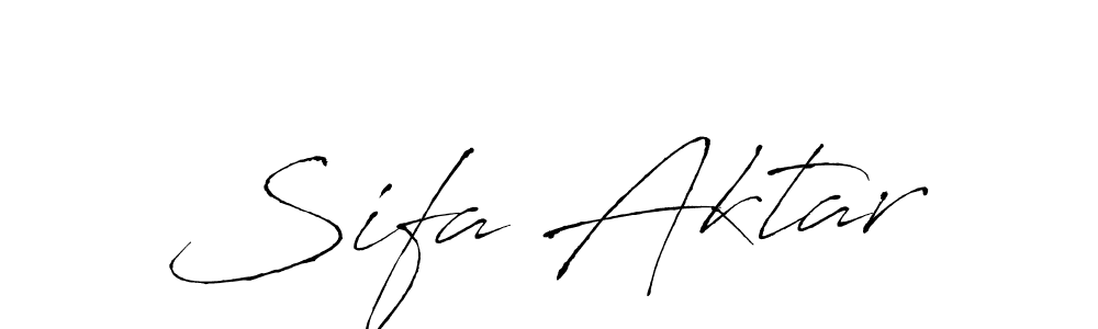 Use a signature maker to create a handwritten signature online. With this signature software, you can design (Antro_Vectra) your own signature for name Sifa Aktar. Sifa Aktar signature style 6 images and pictures png