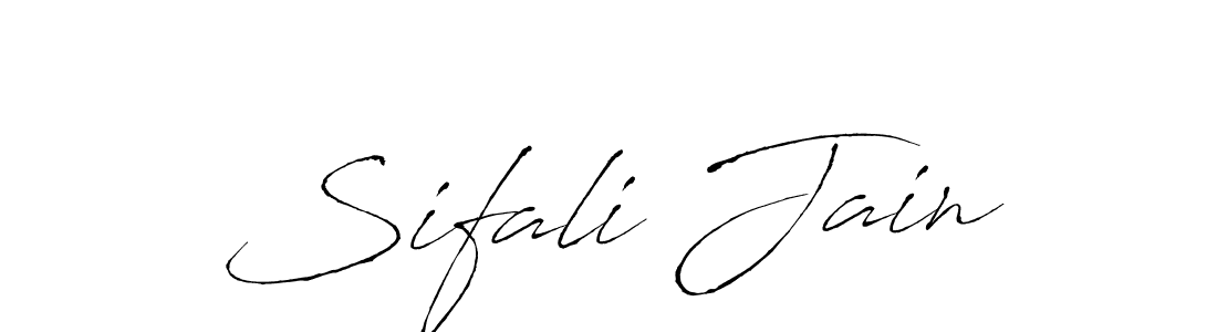 You should practise on your own different ways (Antro_Vectra) to write your name (Sifali Jain) in signature. don't let someone else do it for you. Sifali Jain signature style 6 images and pictures png