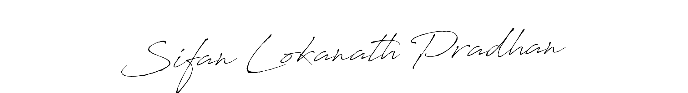 Use a signature maker to create a handwritten signature online. With this signature software, you can design (Antro_Vectra) your own signature for name Sifan Lokanath Pradhan. Sifan Lokanath Pradhan signature style 6 images and pictures png