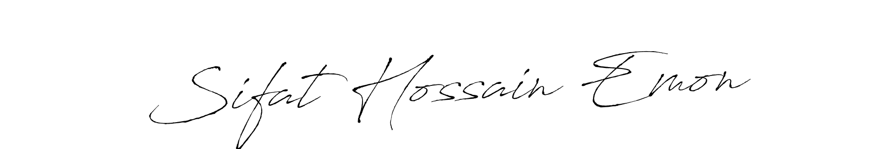 Make a beautiful signature design for name Sifat Hossain Emon. With this signature (Antro_Vectra) style, you can create a handwritten signature for free. Sifat Hossain Emon signature style 6 images and pictures png