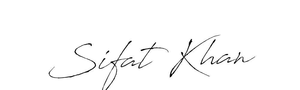 Sifat Khan stylish signature style. Best Handwritten Sign (Antro_Vectra) for my name. Handwritten Signature Collection Ideas for my name Sifat Khan. Sifat Khan signature style 6 images and pictures png