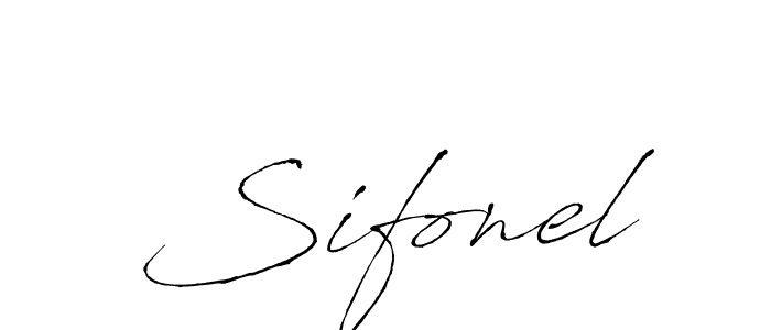 Create a beautiful signature design for name Sifonel. With this signature (Antro_Vectra) fonts, you can make a handwritten signature for free. Sifonel signature style 6 images and pictures png