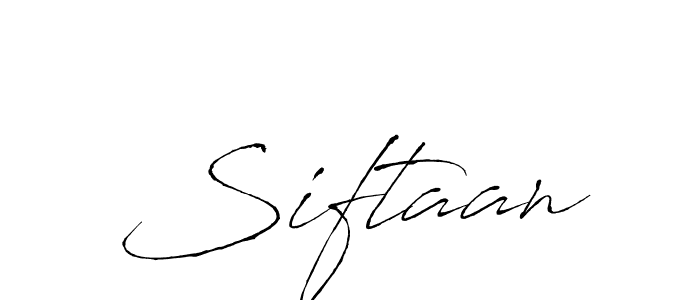 Use a signature maker to create a handwritten signature online. With this signature software, you can design (Antro_Vectra) your own signature for name Siftaan. Siftaan signature style 6 images and pictures png