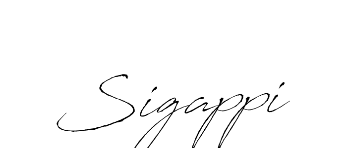 Antro_Vectra is a professional signature style that is perfect for those who want to add a touch of class to their signature. It is also a great choice for those who want to make their signature more unique. Get Sigappi name to fancy signature for free. Sigappi signature style 6 images and pictures png