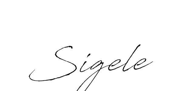 Also we have Sigele name is the best signature style. Create professional handwritten signature collection using Antro_Vectra autograph style. Sigele signature style 6 images and pictures png