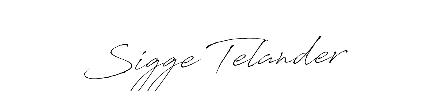 Design your own signature with our free online signature maker. With this signature software, you can create a handwritten (Antro_Vectra) signature for name Sigge Telander. Sigge Telander signature style 6 images and pictures png
