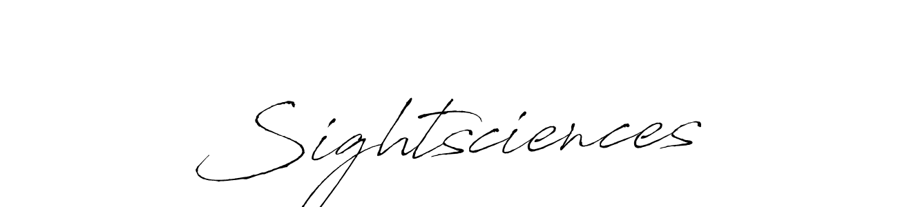 Make a beautiful signature design for name Sightsciences. With this signature (Antro_Vectra) style, you can create a handwritten signature for free. Sightsciences signature style 6 images and pictures png