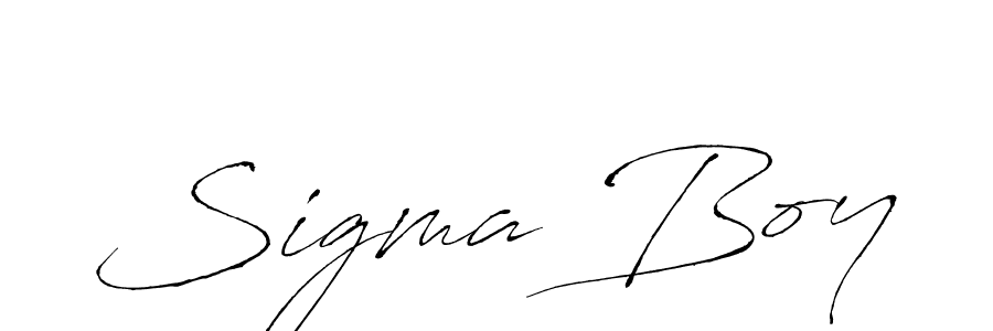 How to make Sigma Boy name signature. Use Antro_Vectra style for creating short signs online. This is the latest handwritten sign. Sigma Boy signature style 6 images and pictures png