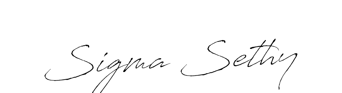 Create a beautiful signature design for name Sigma Sethy. With this signature (Antro_Vectra) fonts, you can make a handwritten signature for free. Sigma Sethy signature style 6 images and pictures png