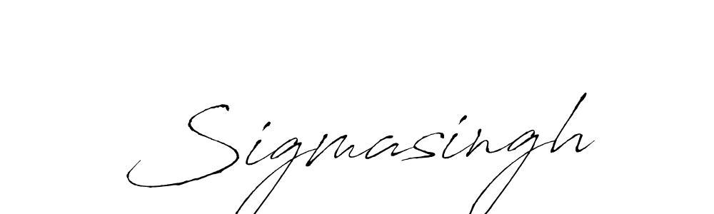 It looks lik you need a new signature style for name Sigmasingh. Design unique handwritten (Antro_Vectra) signature with our free signature maker in just a few clicks. Sigmasingh signature style 6 images and pictures png