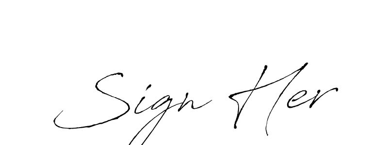 Once you've used our free online signature maker to create your best signature Antro_Vectra style, it's time to enjoy all of the benefits that Sign Her name signing documents. Sign Her signature style 6 images and pictures png