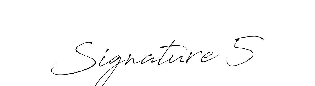 Design your own signature with our free online signature maker. With this signature software, you can create a handwritten (Antro_Vectra) signature for name Signature 5. Signature 5 signature style 6 images and pictures png