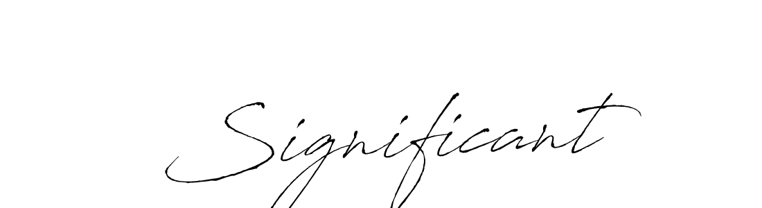 Design your own signature with our free online signature maker. With this signature software, you can create a handwritten (Antro_Vectra) signature for name Significant. Significant signature style 6 images and pictures png