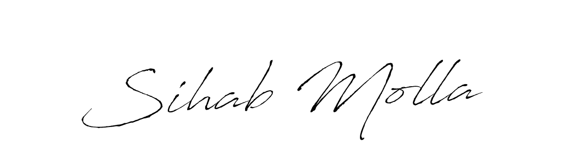 It looks lik you need a new signature style for name Sihab Molla. Design unique handwritten (Antro_Vectra) signature with our free signature maker in just a few clicks. Sihab Molla signature style 6 images and pictures png