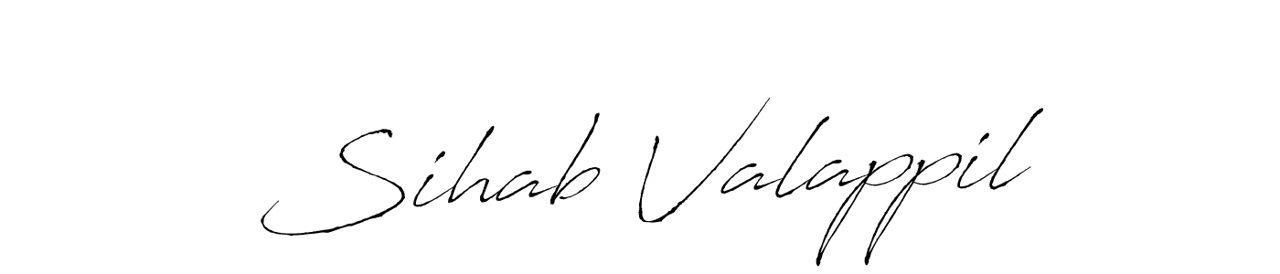 Design your own signature with our free online signature maker. With this signature software, you can create a handwritten (Antro_Vectra) signature for name Sihab Valappil. Sihab Valappil signature style 6 images and pictures png
